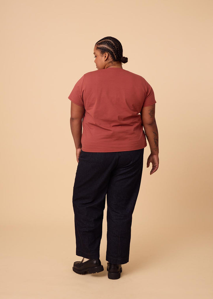 plus size woman in sienna tee shirt